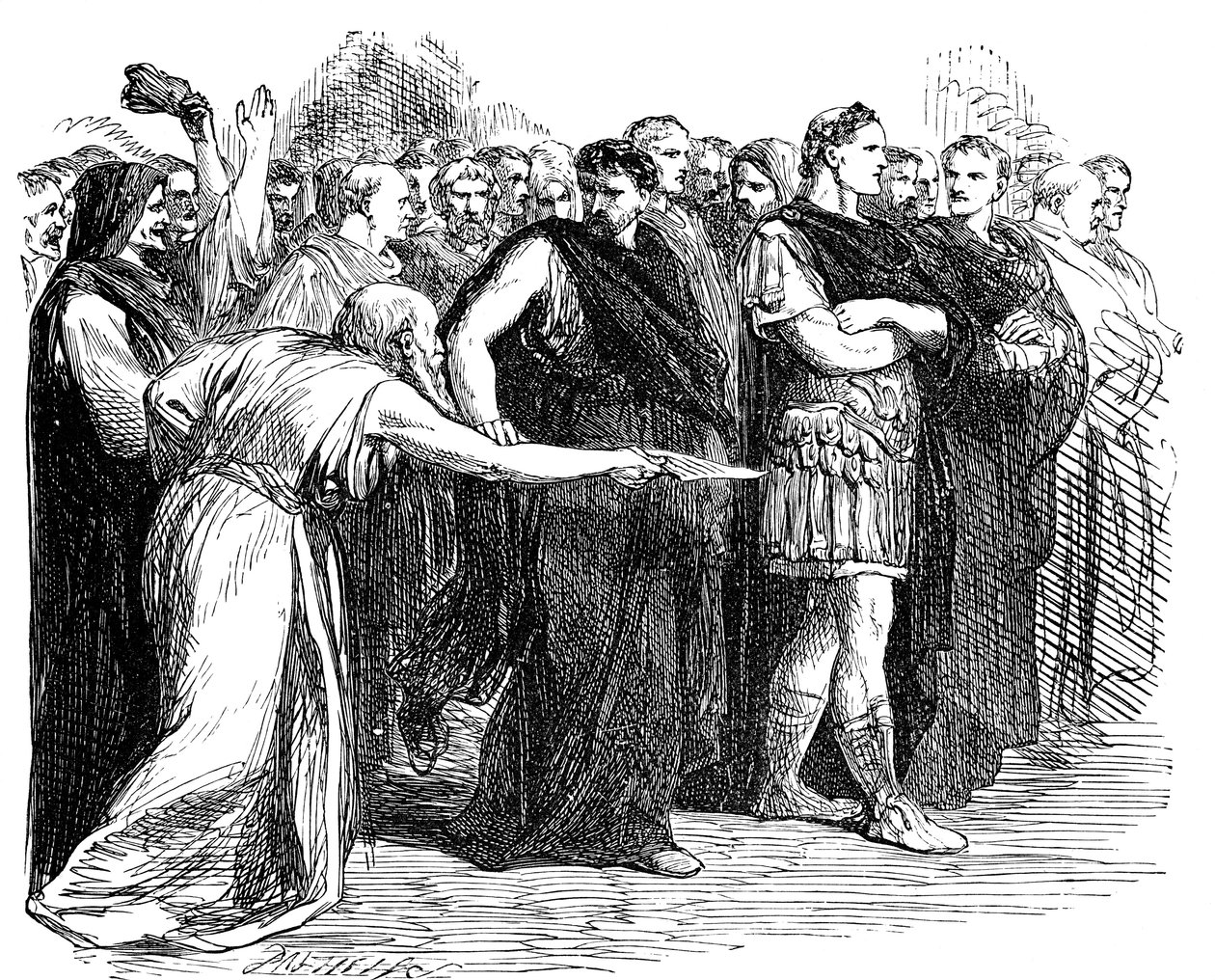 „Strzeż się id marcowych”, 1858 r. autorstwa Sir John Gilbert