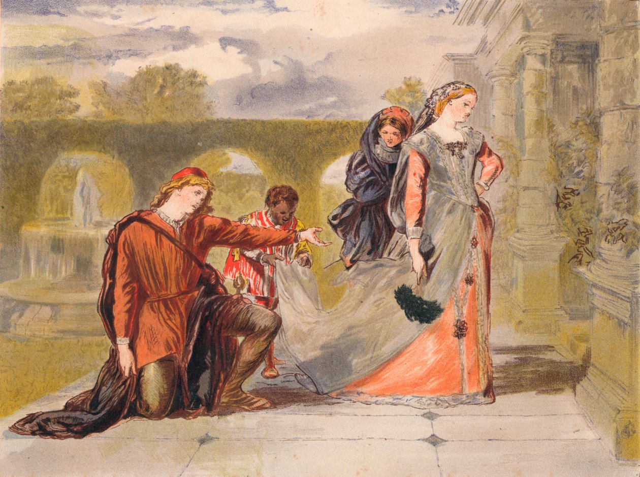 Odejdź śmierć c1875 autorstwa Sir John Gilbert