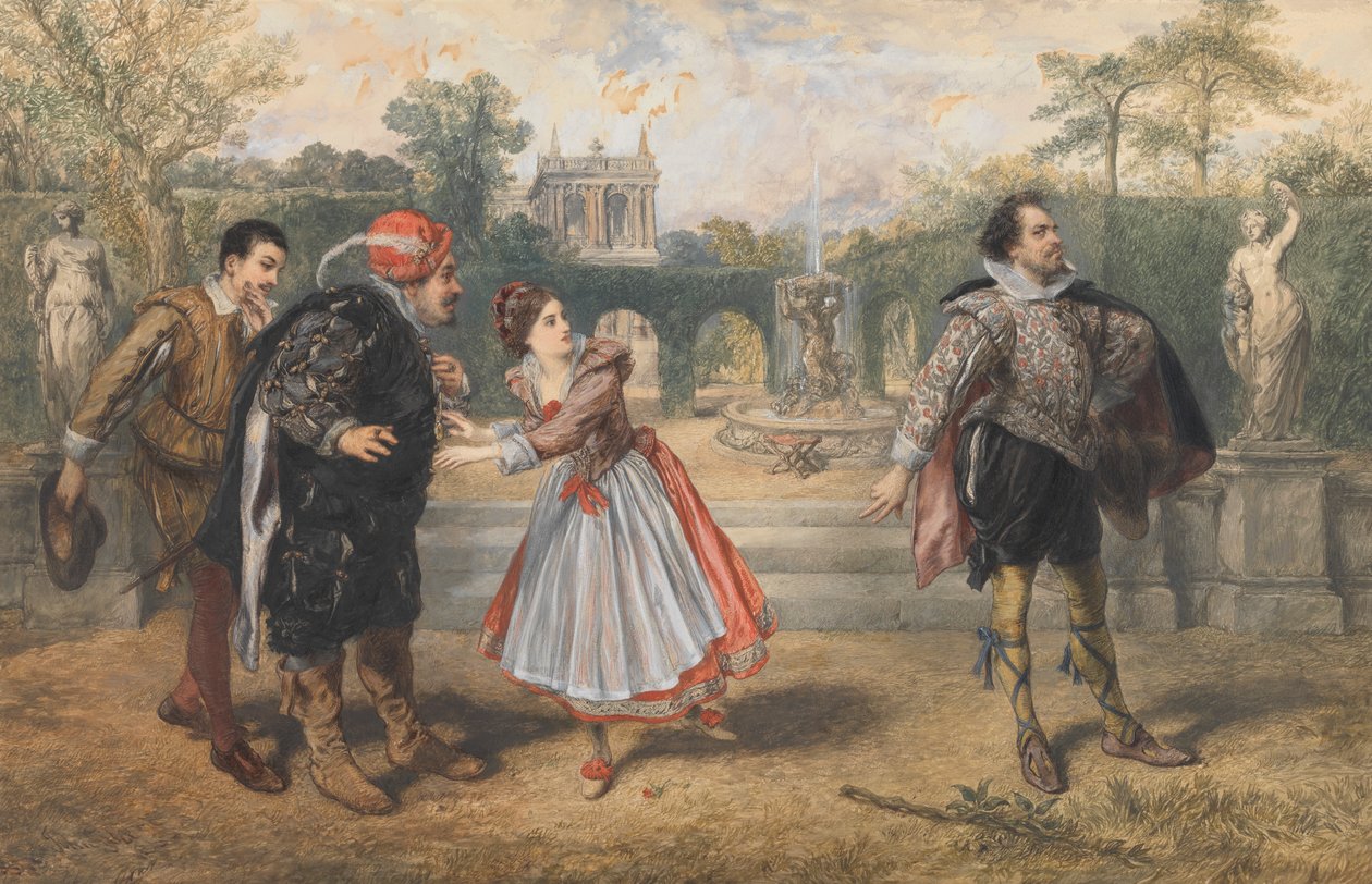 Wchodzi Malvolio, w krzyżu z podwiązkami... autorstwa Sir John Gilbert