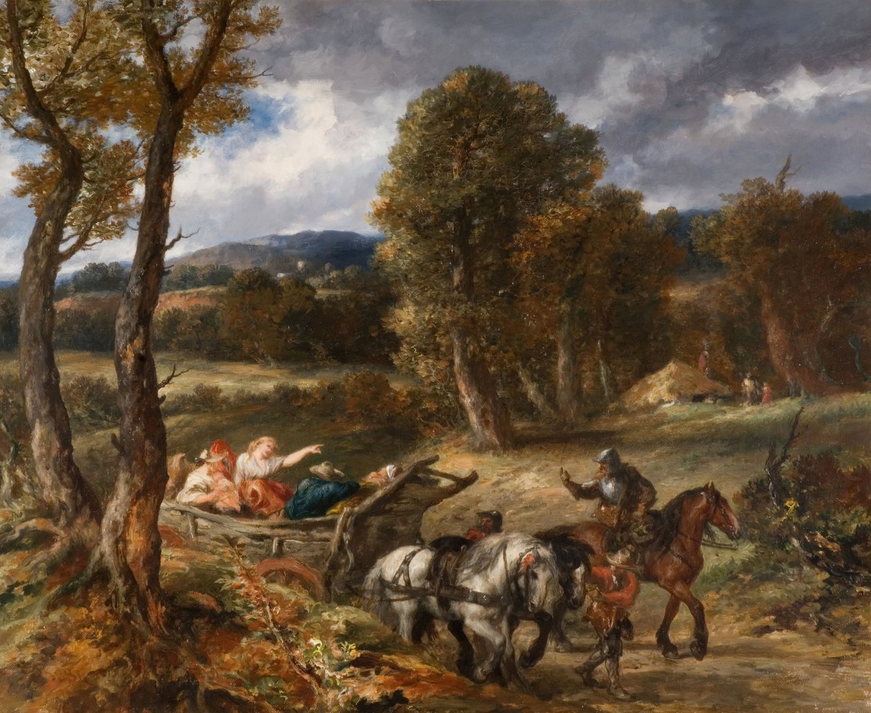 Wagon bagażowy, 1884. autorstwa Sir John Gilbert