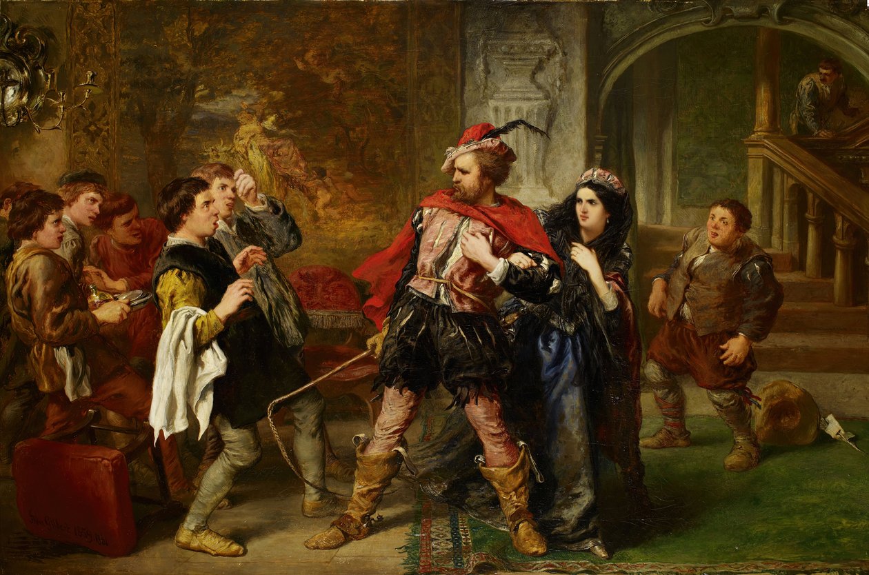 Poskromienie złośnicy, 1861. autorstwa Sir John Gilbert