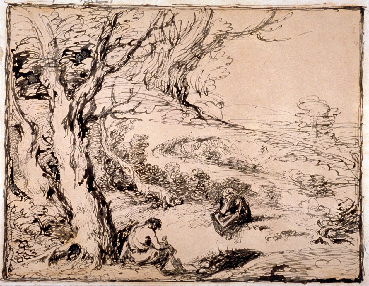 „Timon i Apemantus”, 1883 autorstwa Sir John Gilbert