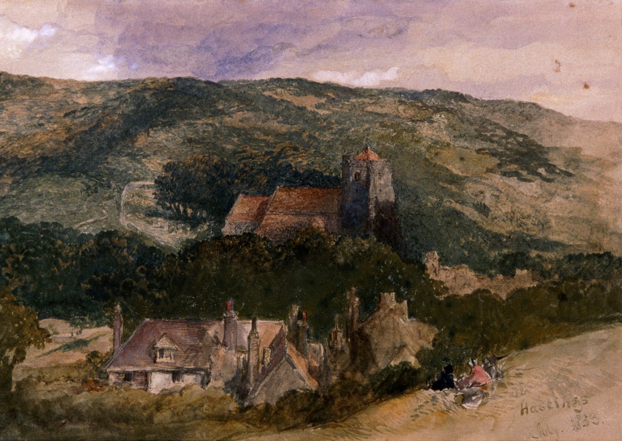 „Widok w Hastings”, 1853 autorstwa Sir John Gilbert