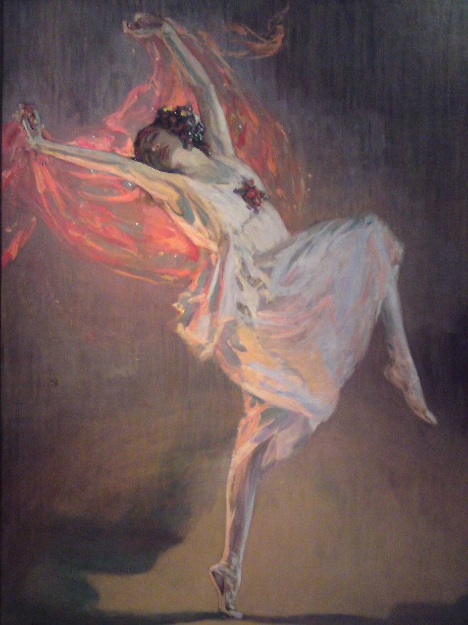 Balerina Anna Pavlova 6-, 7s autorstwa Sir John Lavery