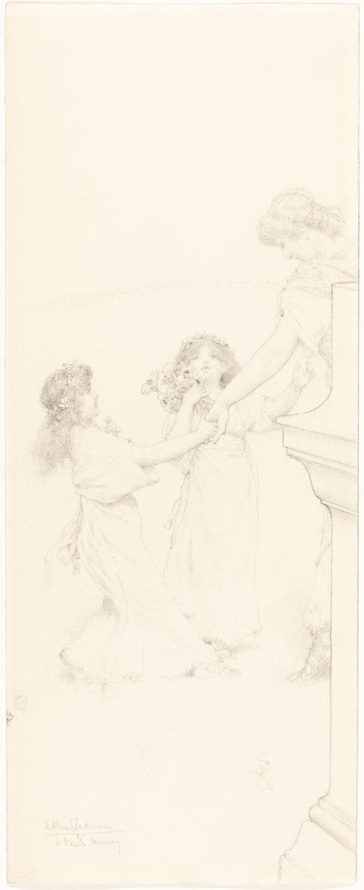 Taniec na wiosnę autorstwa Sir Lawrence Alma Tadema