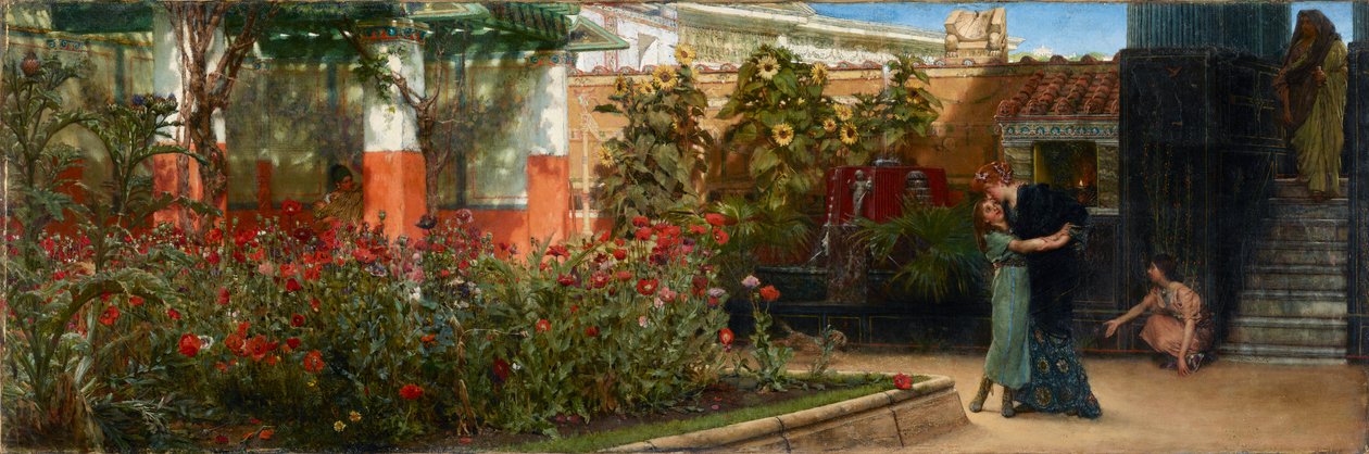 Serdeczne powitanie, przed 1878 r. autorstwa Sir Lawrence Alma Tadema