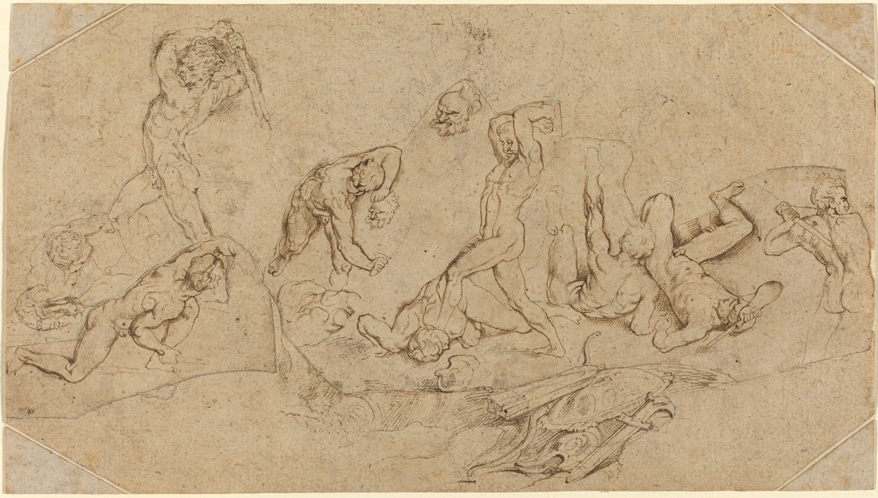 Bitwa nagich mężczyzn autorstwa Sir Peter Paul Rubens