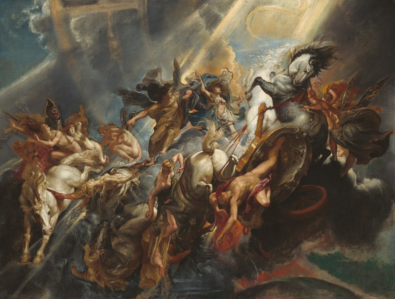 Upadek Faetona autorstwa Sir Peter Paul Rubens