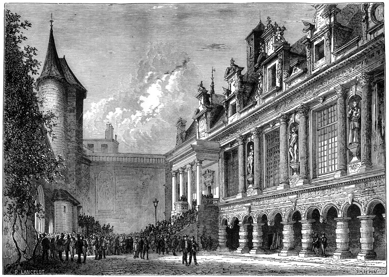 Ratusz w La Rochelle, Francja, 1882-1884 autorstwa Smeeton