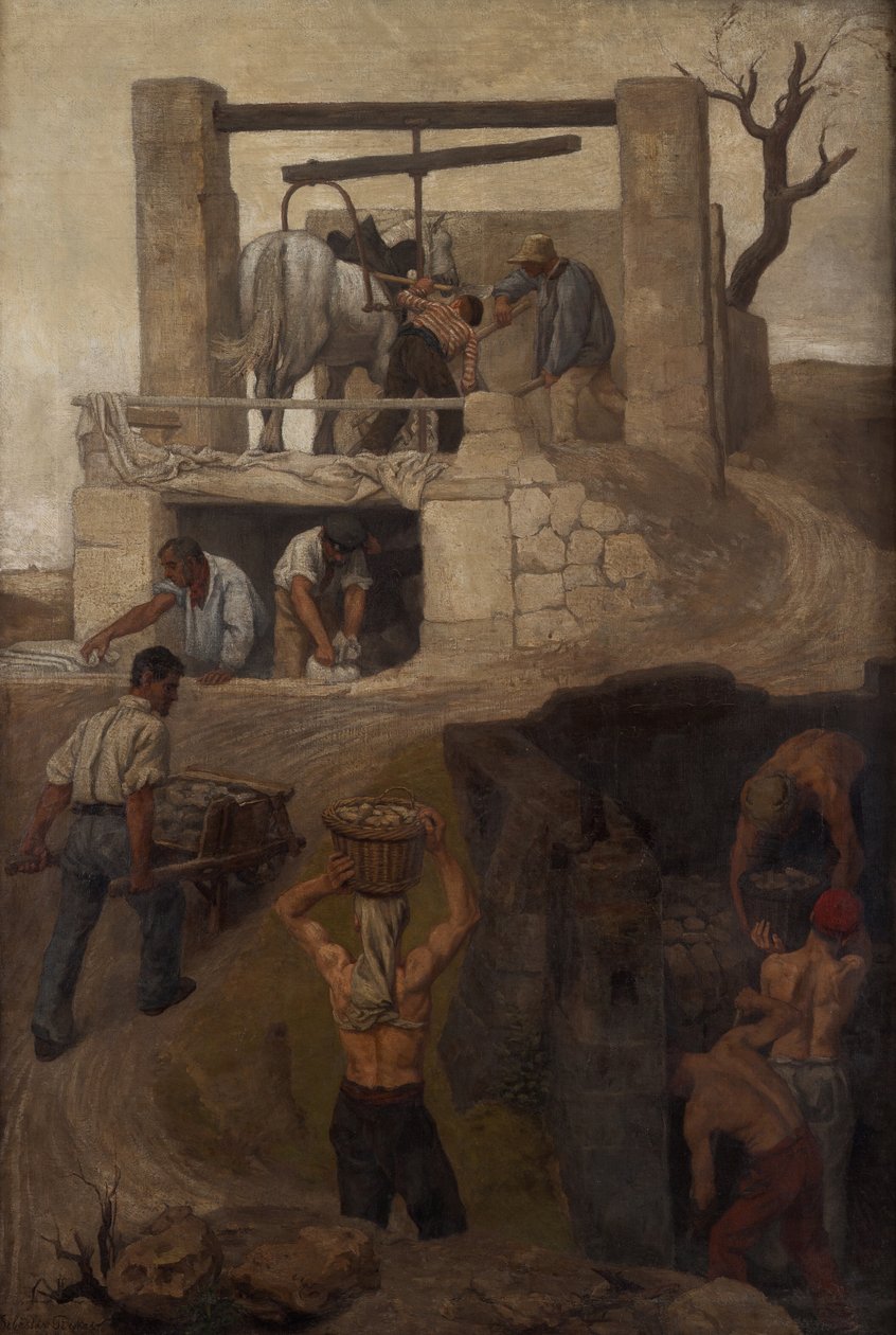 Robotnicy na Montmartre, 1858 r. autorstwa Soběslav Pinkas