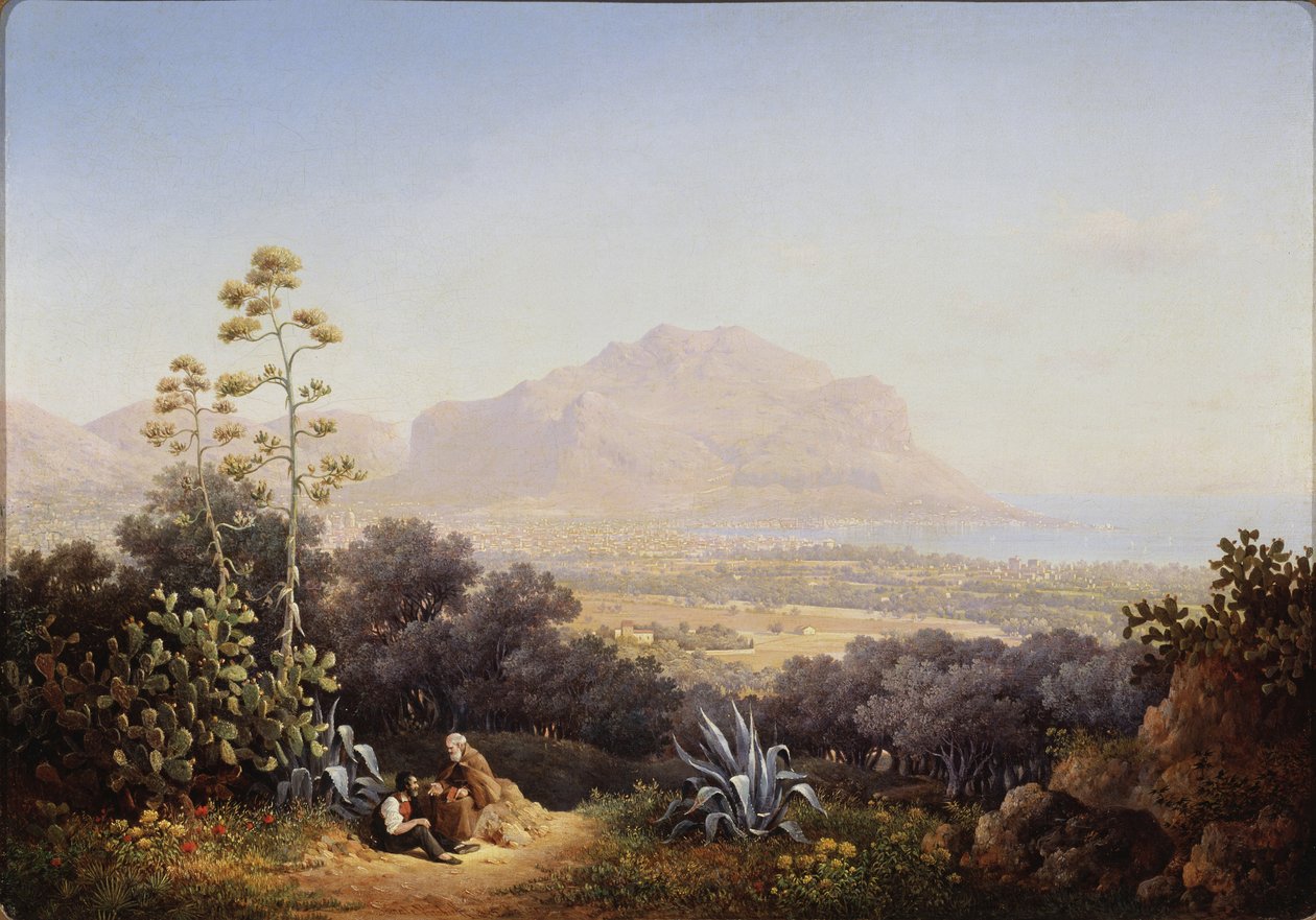 Widok Palermo, 1845 autorstwa Sokrat Maximovich Vorobyev