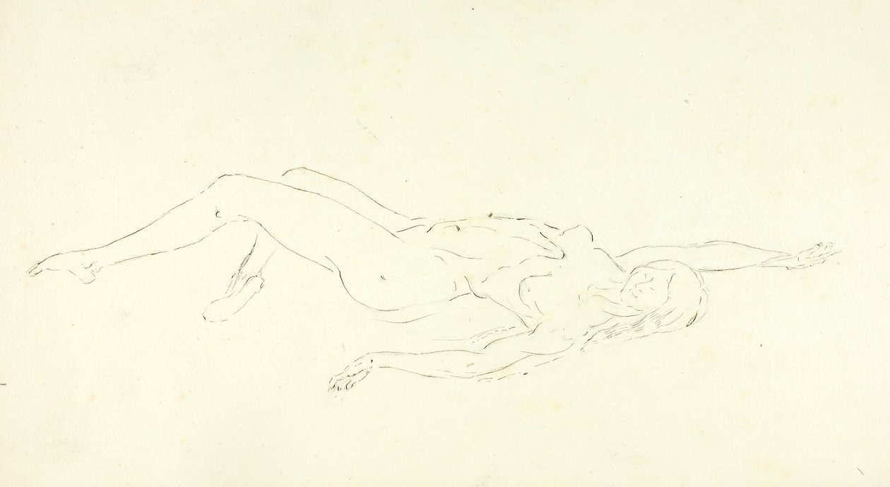 Pływanie nago, "The Plunge" autorstwa Solon H. Borglum