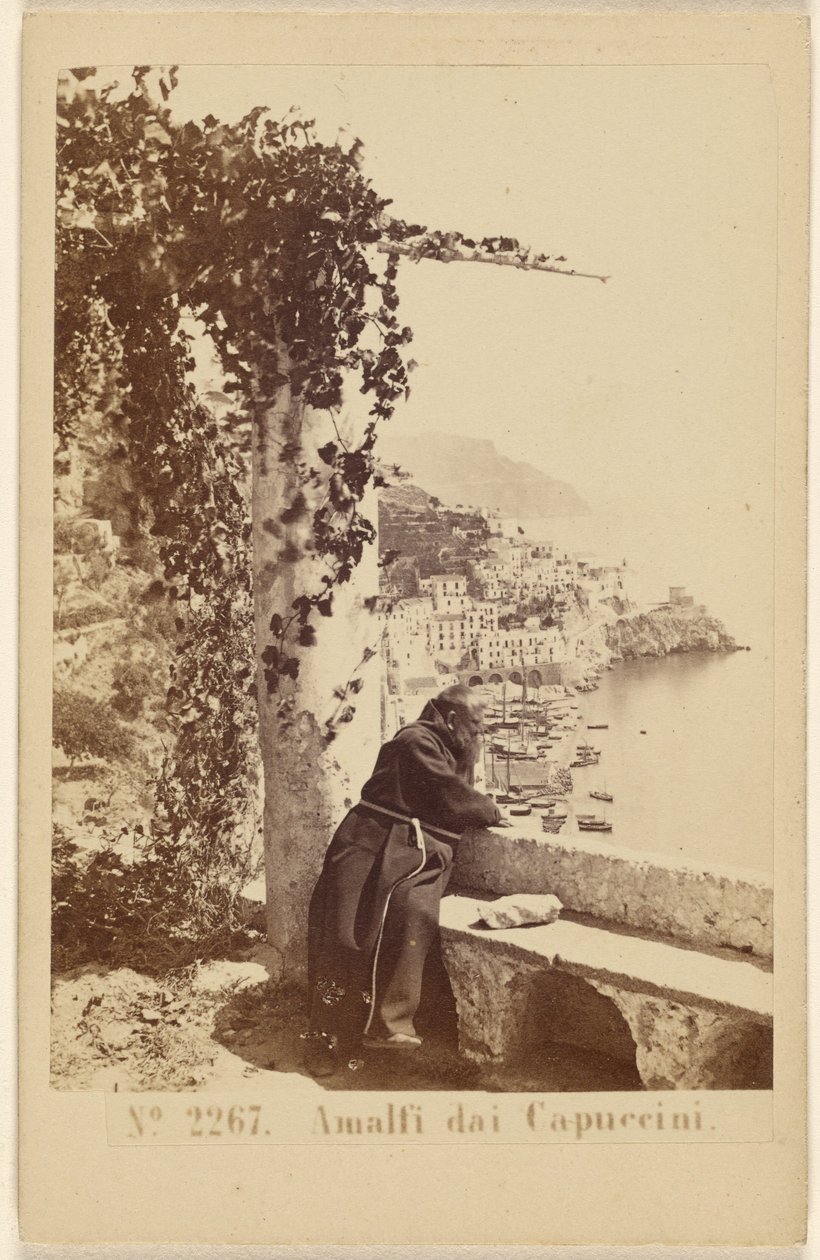 Amalfi przez kapucynów. autorstwa Sommer and Behles