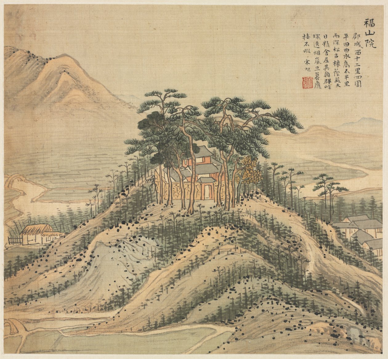 Klasztor Fushan autorstwa Song Xu