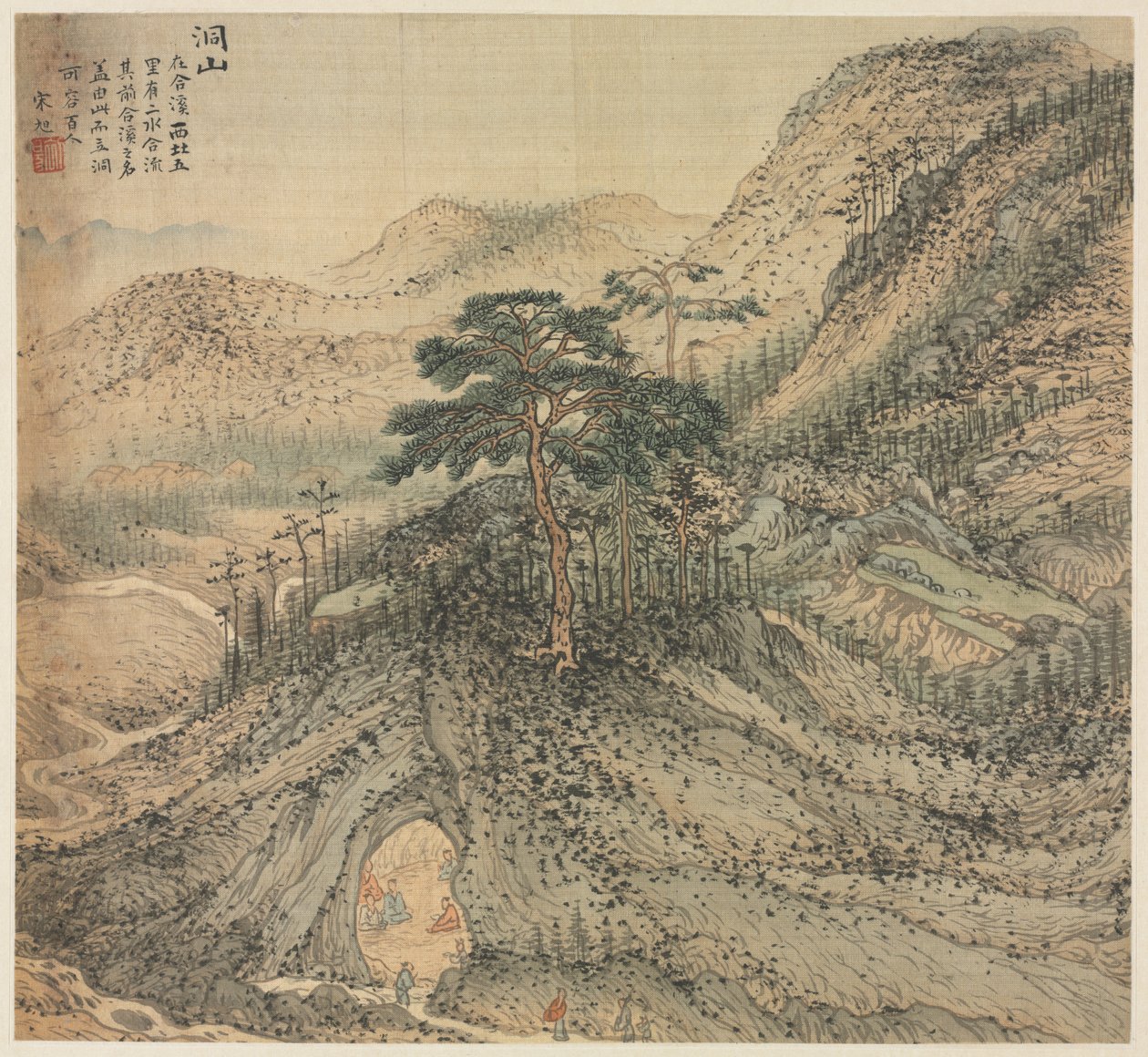 Góra Dong Grotto, 1500s. autorstwa Song Xu