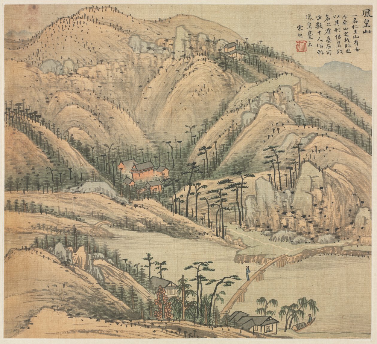 Mt. Fenghuang Mt. Phoenix, 1500s. autorstwa Song Xu