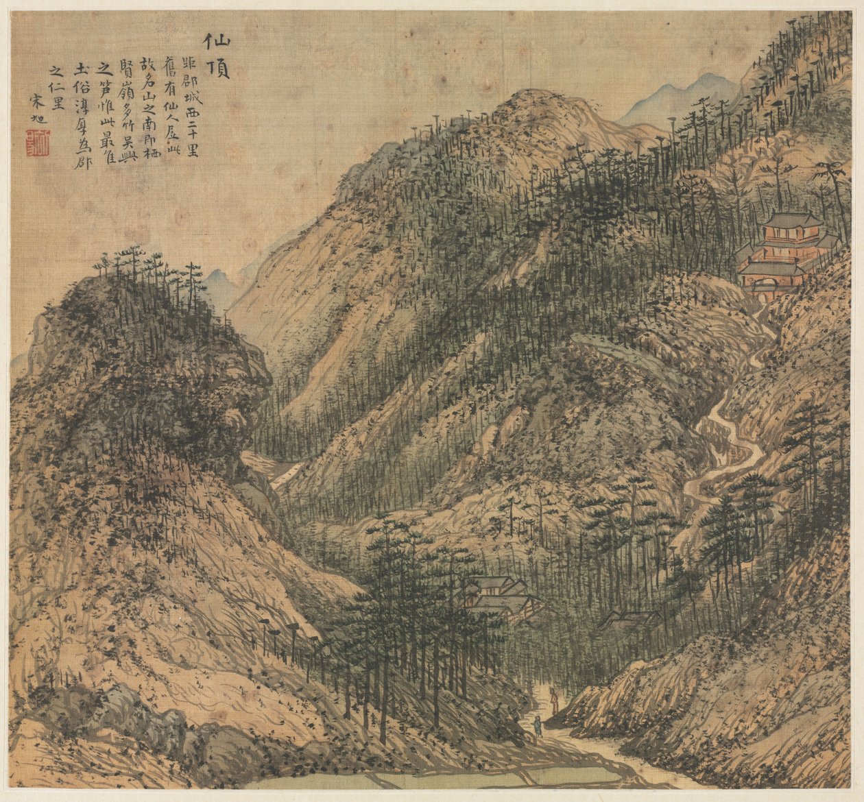 Szczyt Nieśmiertelnych Xianding, 1500s. autorstwa Song Xu