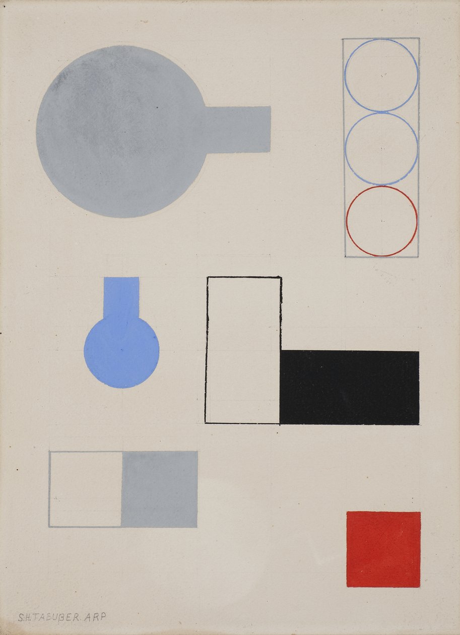 Kompozycja, 1931 autorstwa Sophie Taeuber Arp