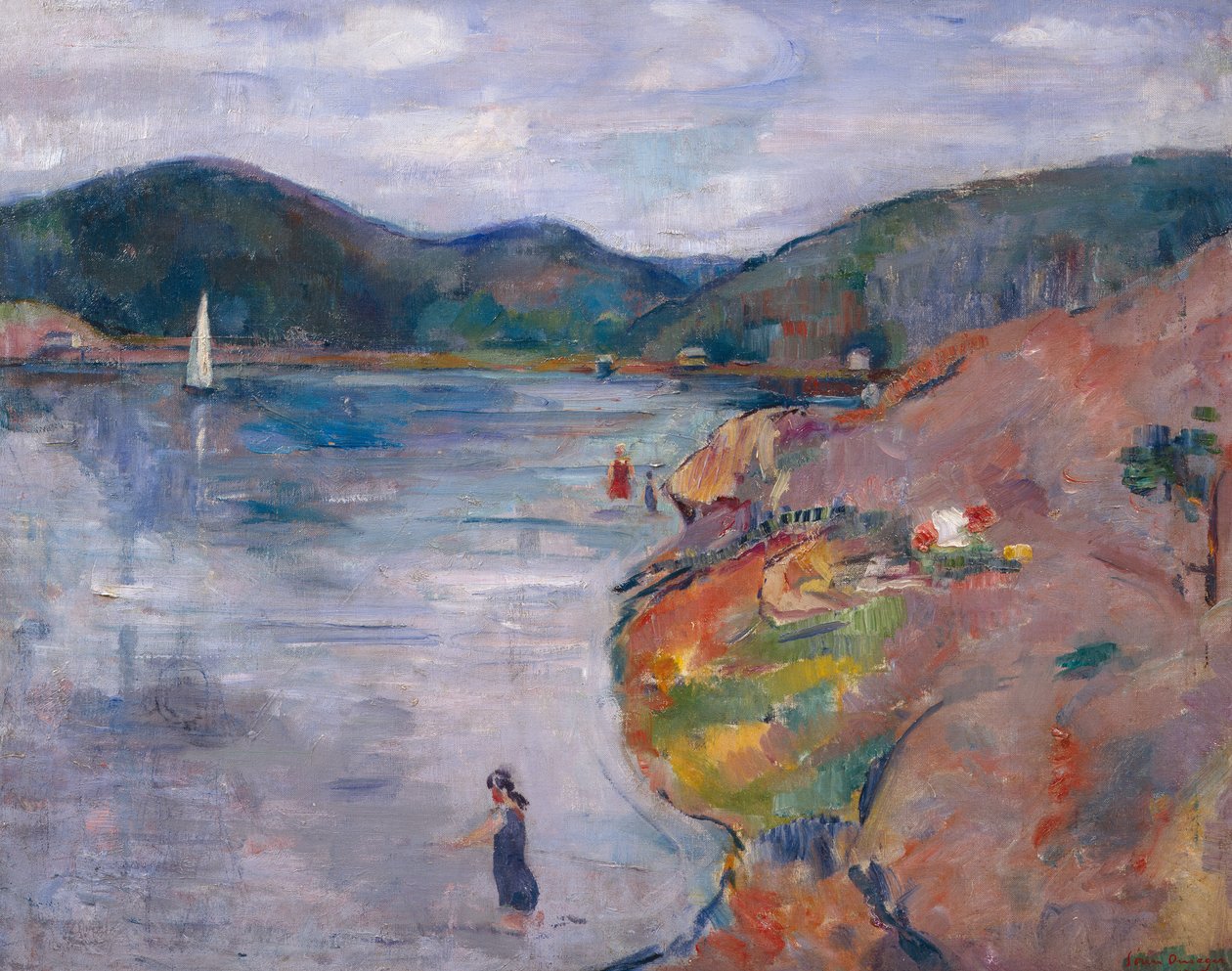 Przy plaży (obraz) autorstwa Soren Onsager