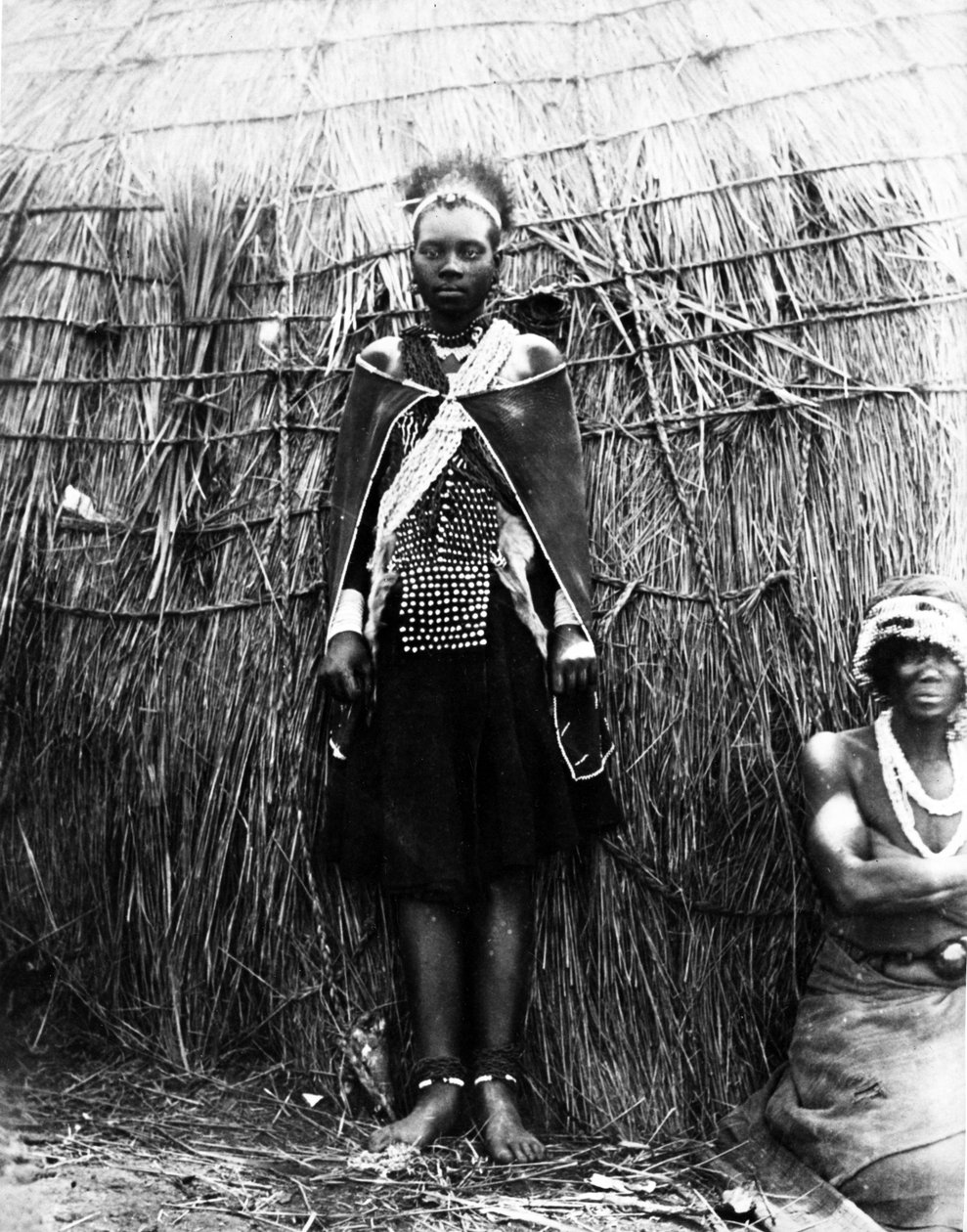 Zuluska panna młoda, ok. 1895 r autorstwa South African Photographer