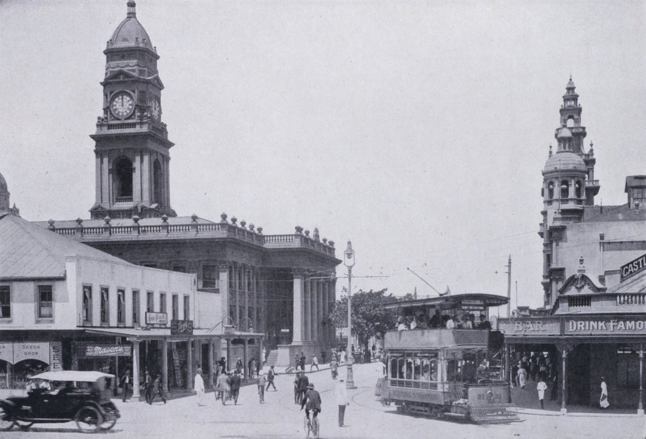 Gardiner Street, Durban (zdjęcie czarno-białe) autorstwa South African Photographer