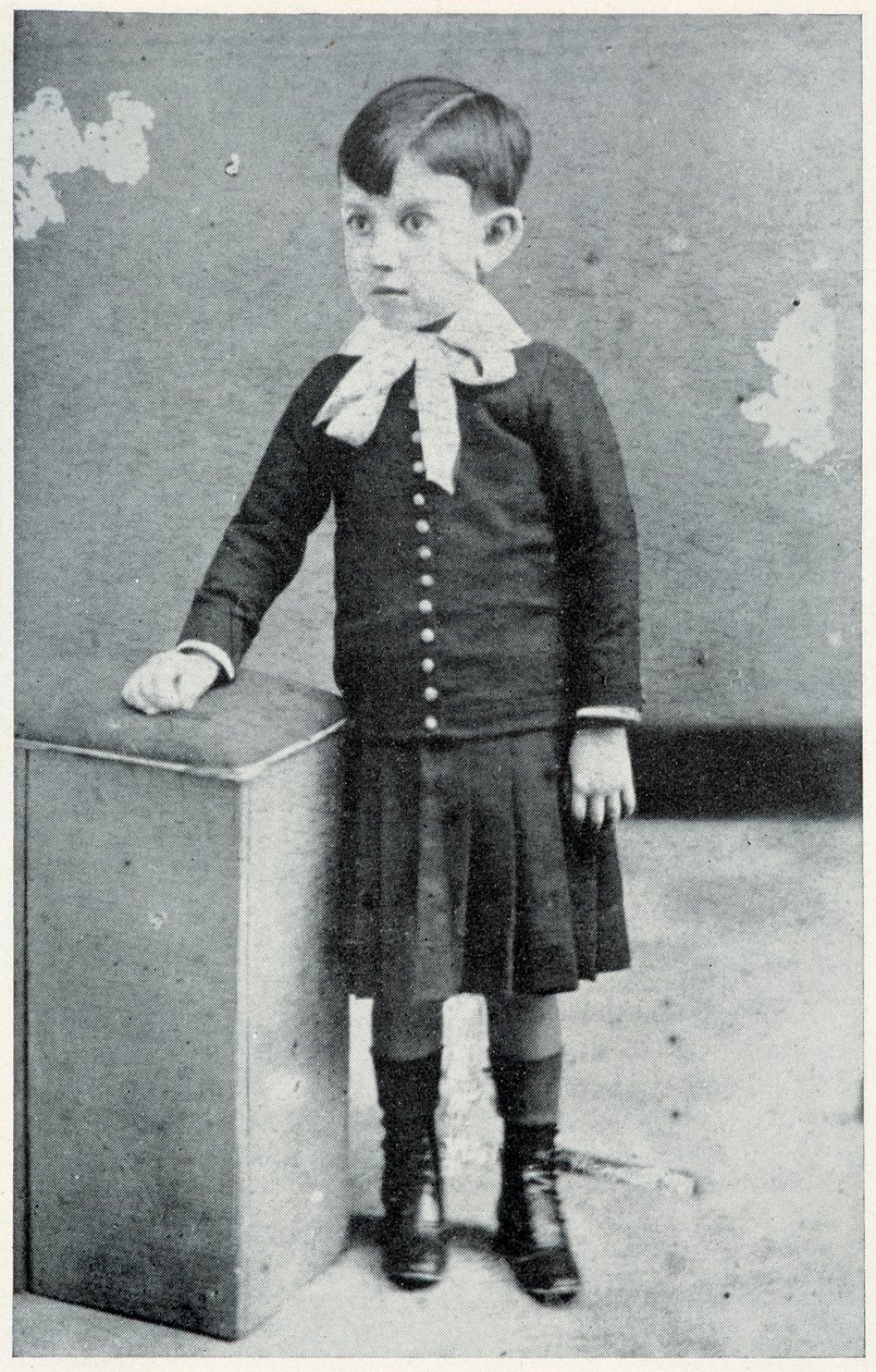 Pablo Picasso, w wieku czterech lat, 1885 autorstwa Spanish Photographer