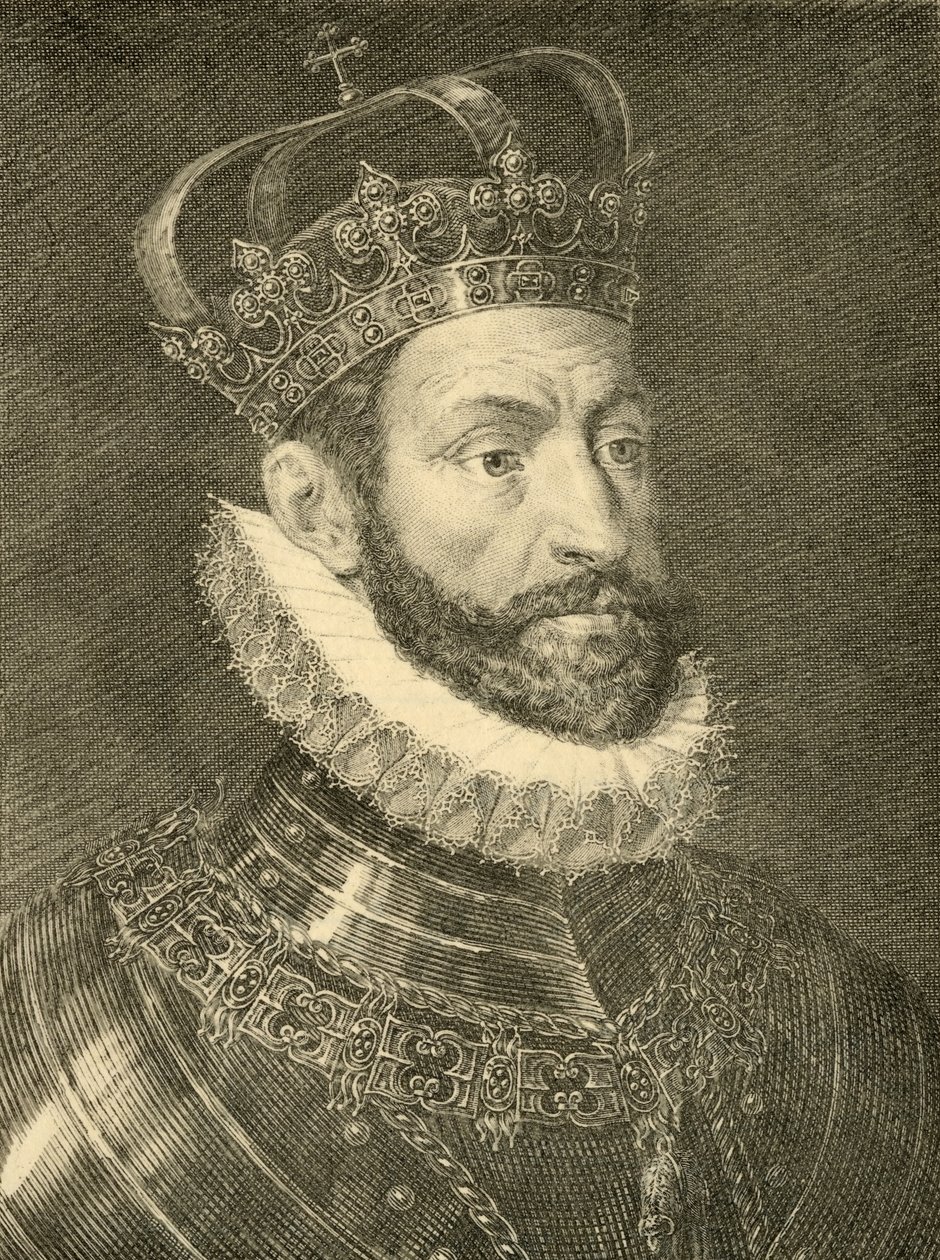 Харлес II (1500-58) хот autorstwa Spanish School