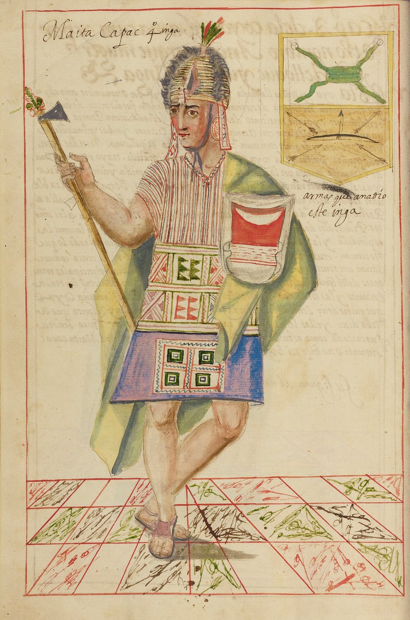 Mayta Capac, 1616 autorstwa Spanish School