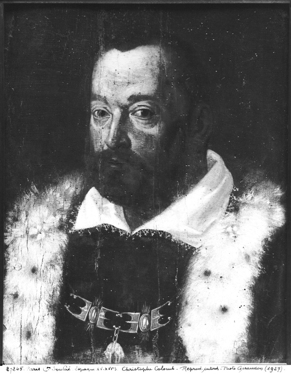 Portret Krzysztofa Kolumba (1450-1506) autorstwa Spanish School