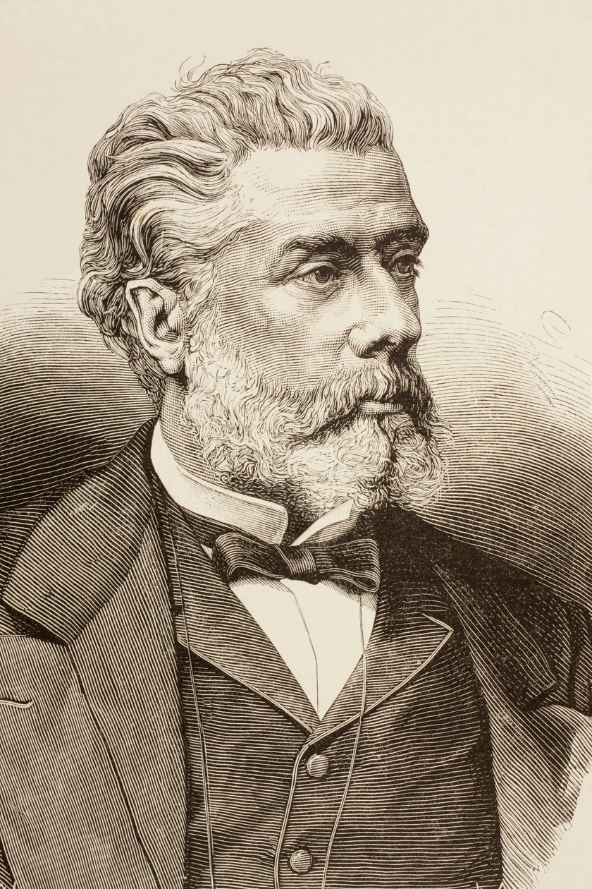 Victor Balaguer, z „La Ilustracion Espanola y Americana” z 1881 r. autorstwa Spanish School
