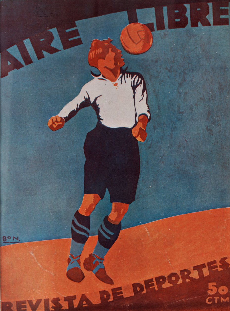 Przednia okładka Aire Libre, ok. 1920-30 autorstwa Spanish School