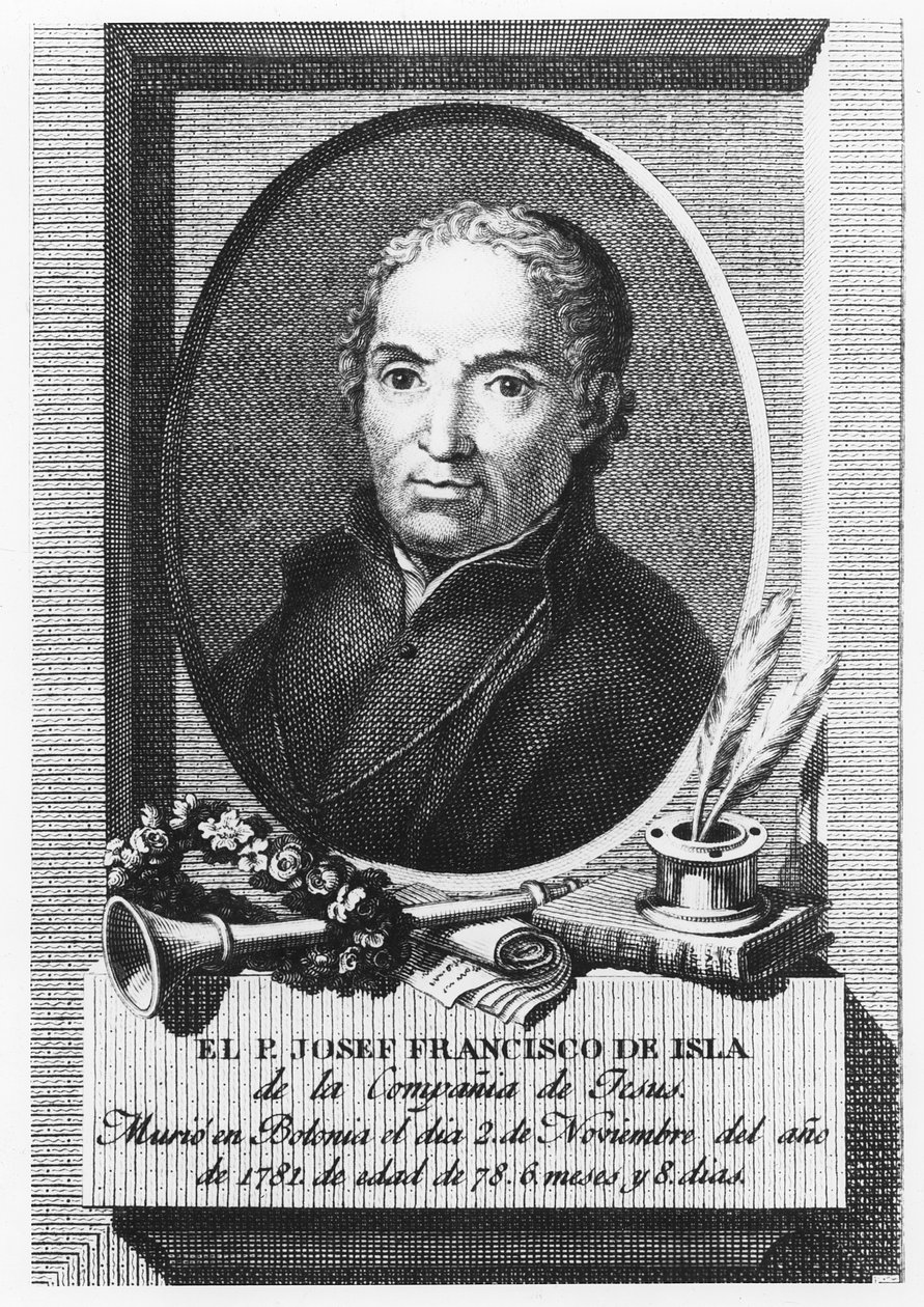 Jose Francisco de Isla (Grawerowanie) autorstwa Spanish School
