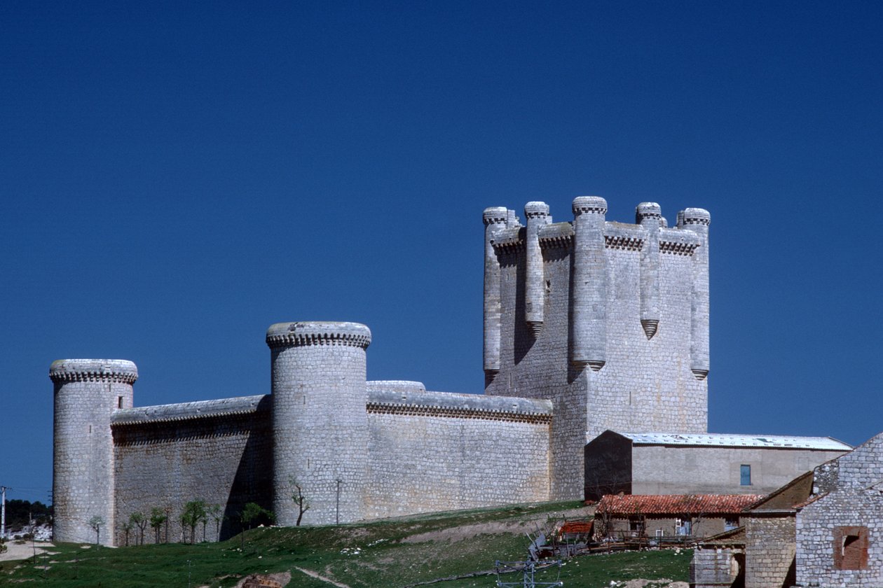 Widok na zamek autorstwa Spanish School