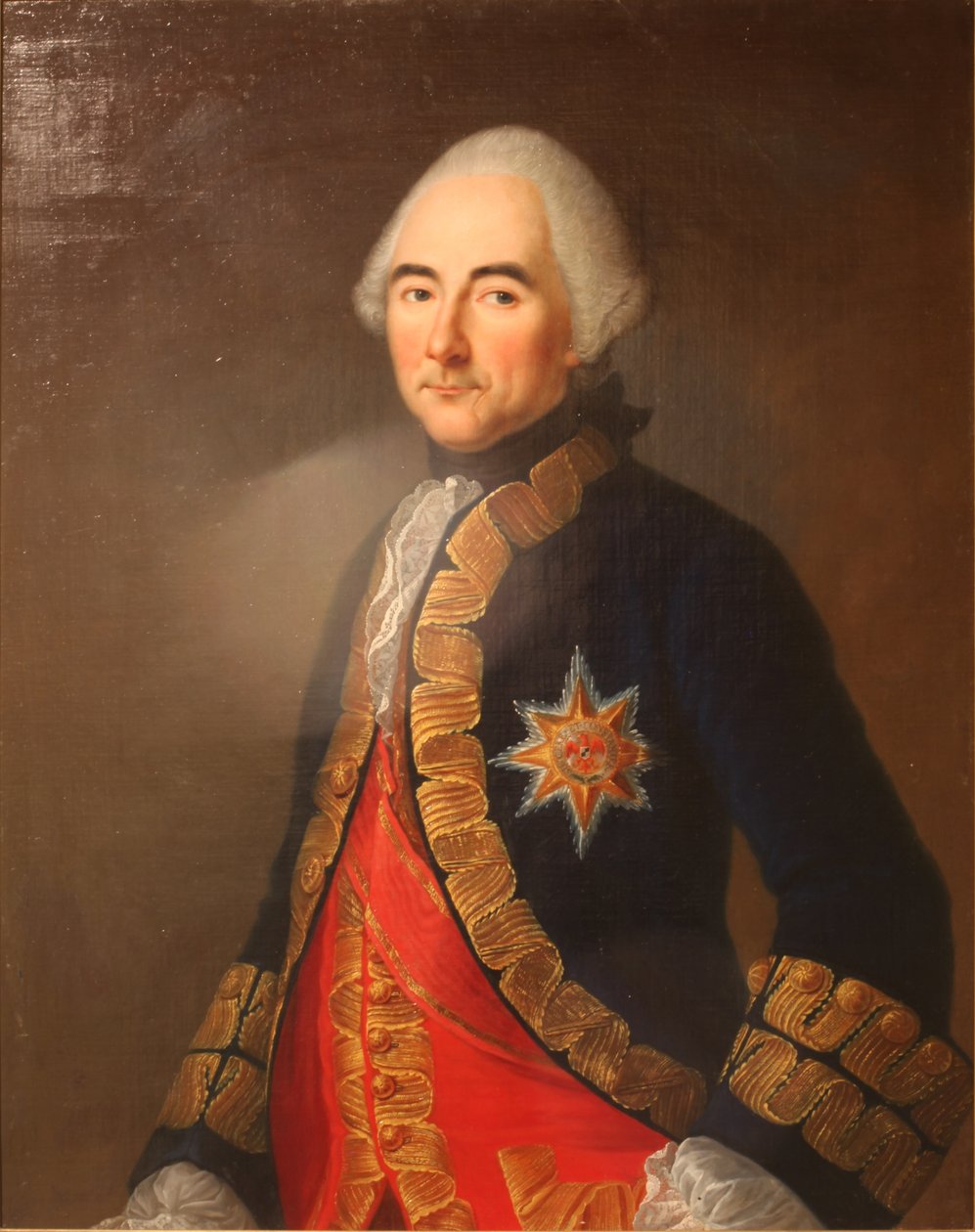 Portret Jean-Jacquesa, hrabiego de Beausobre, w mundurze generała porucznika autorstwa Speiségger