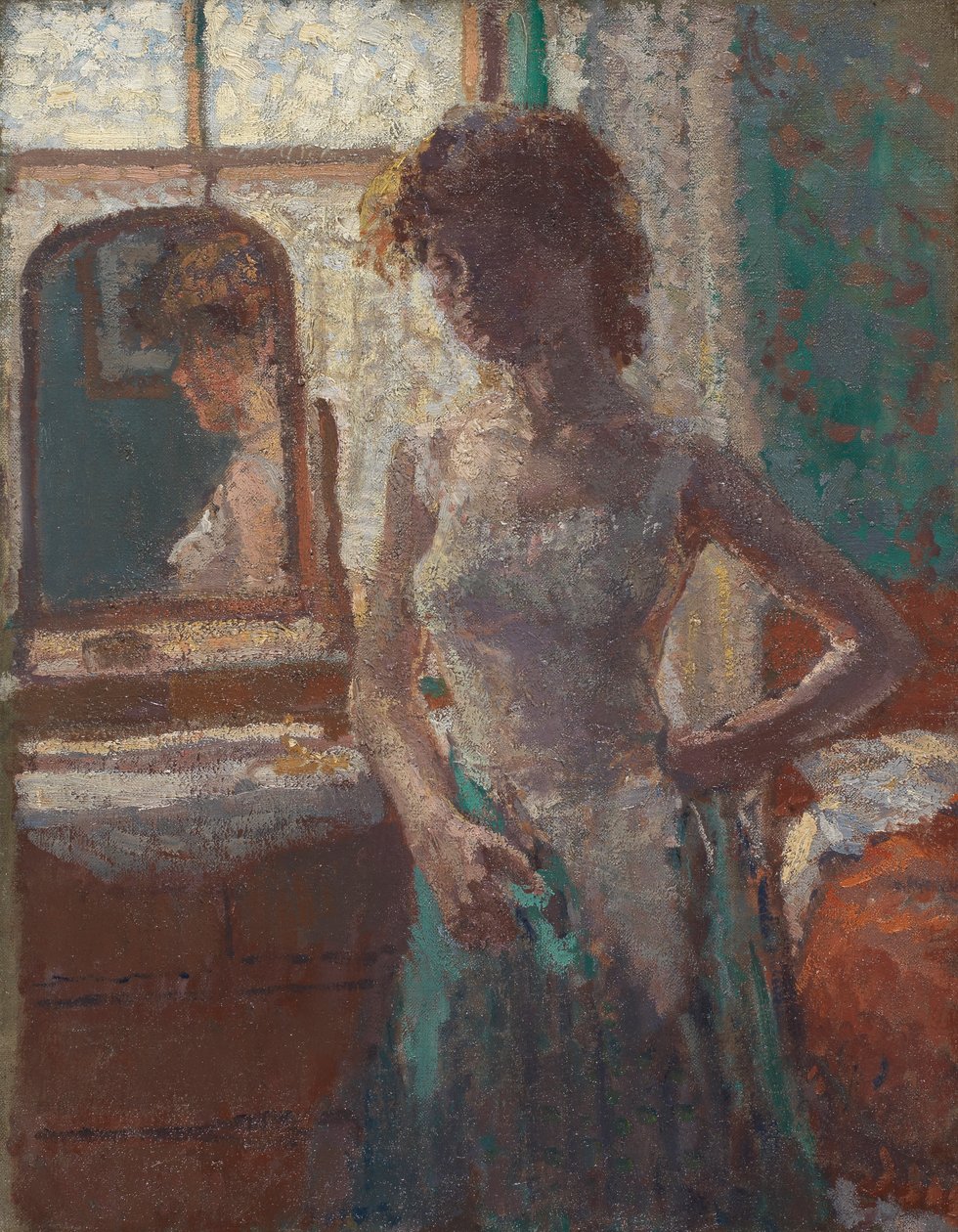 Zielona sukienka, 1908-09 autorstwa Spencer Frederick Gore