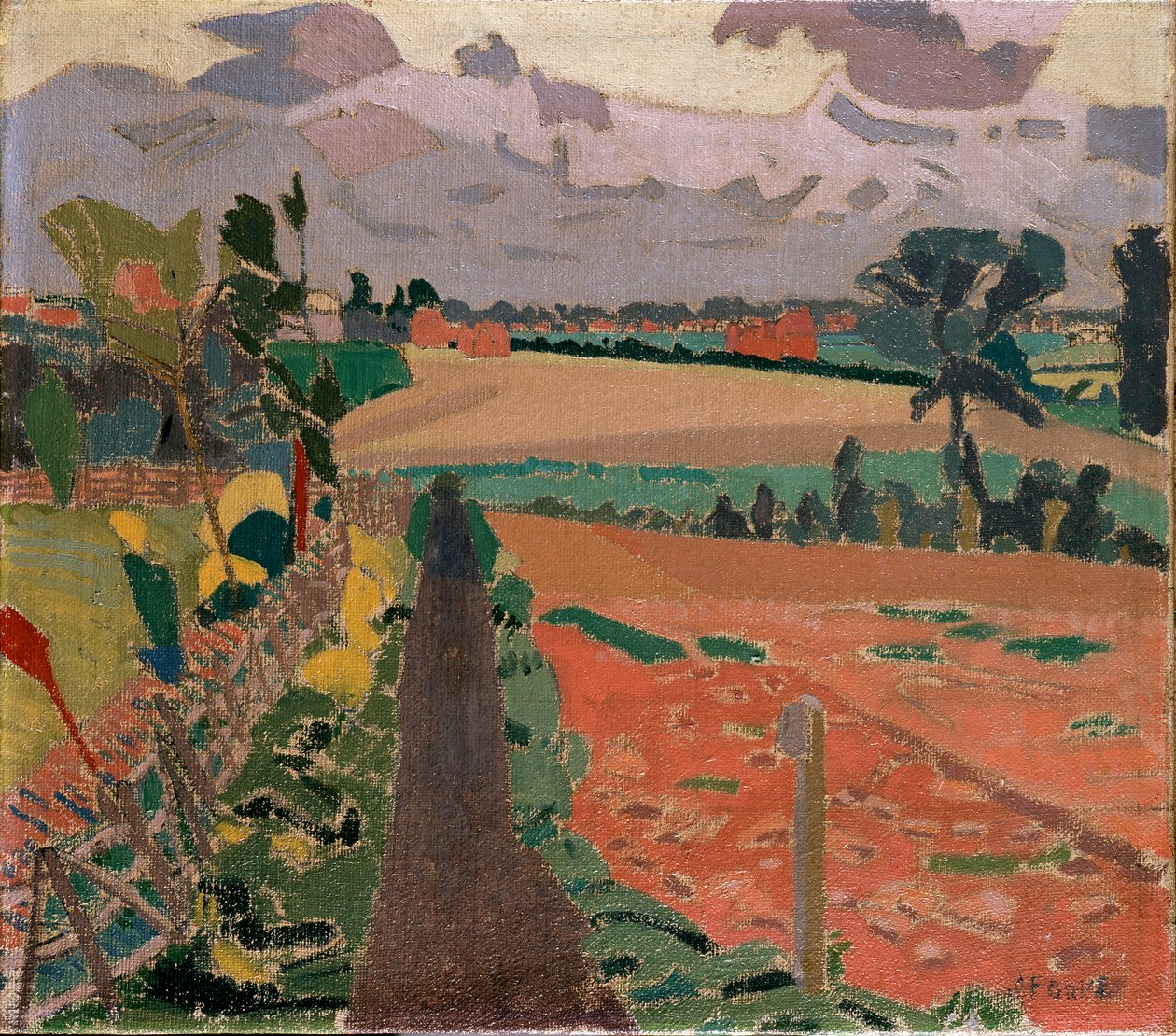 Ścieżka żużlu, 1912 autorstwa Spencer Gore