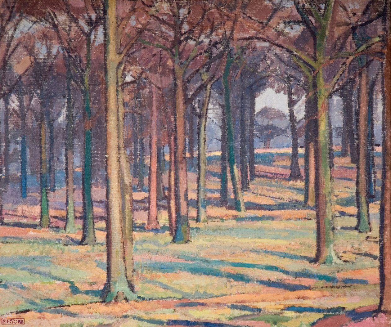 Drewno w Richmond Park, 1914. autorstwa Spencer Gore