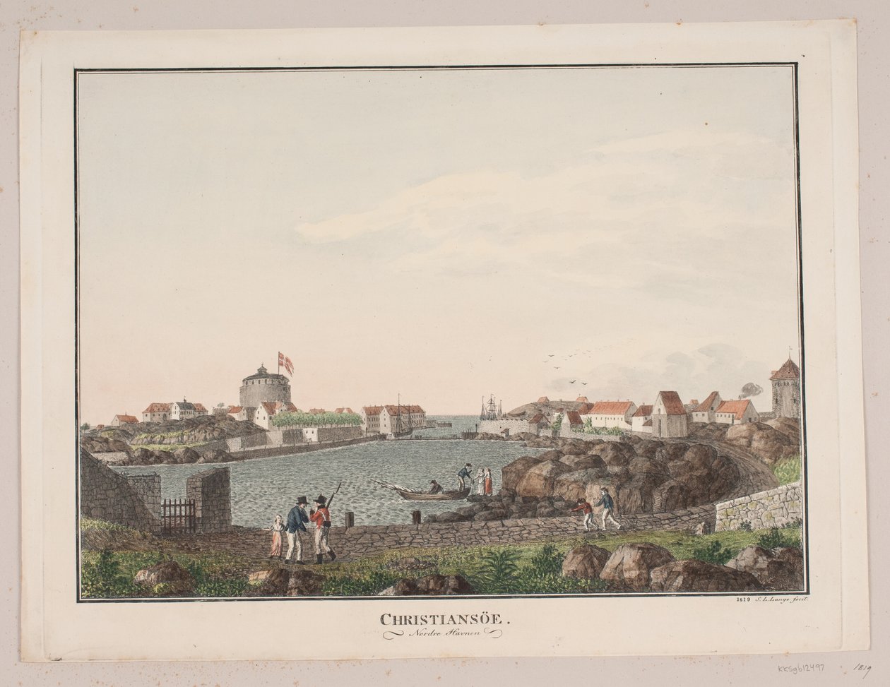 Christiansø. Nordhavn autorstwa Søren L. Lange
