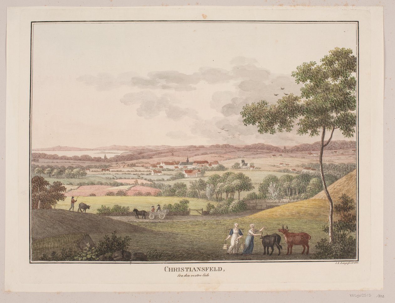 Christiansfeld, od strony zachodniej autorstwa Søren L. Lange