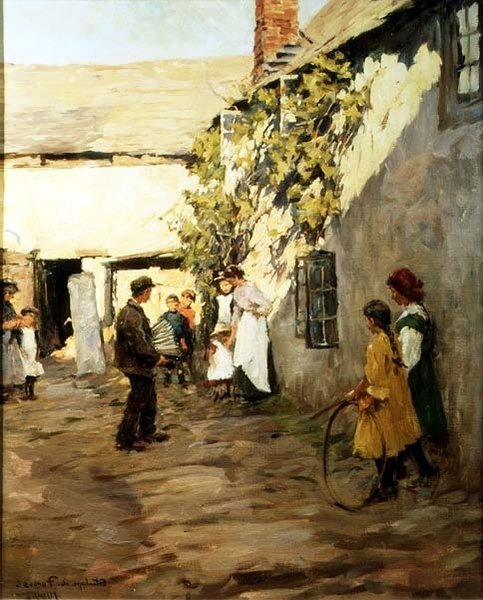 Wędrowny muzyk autorstwa Stanhope Alexander Forbes