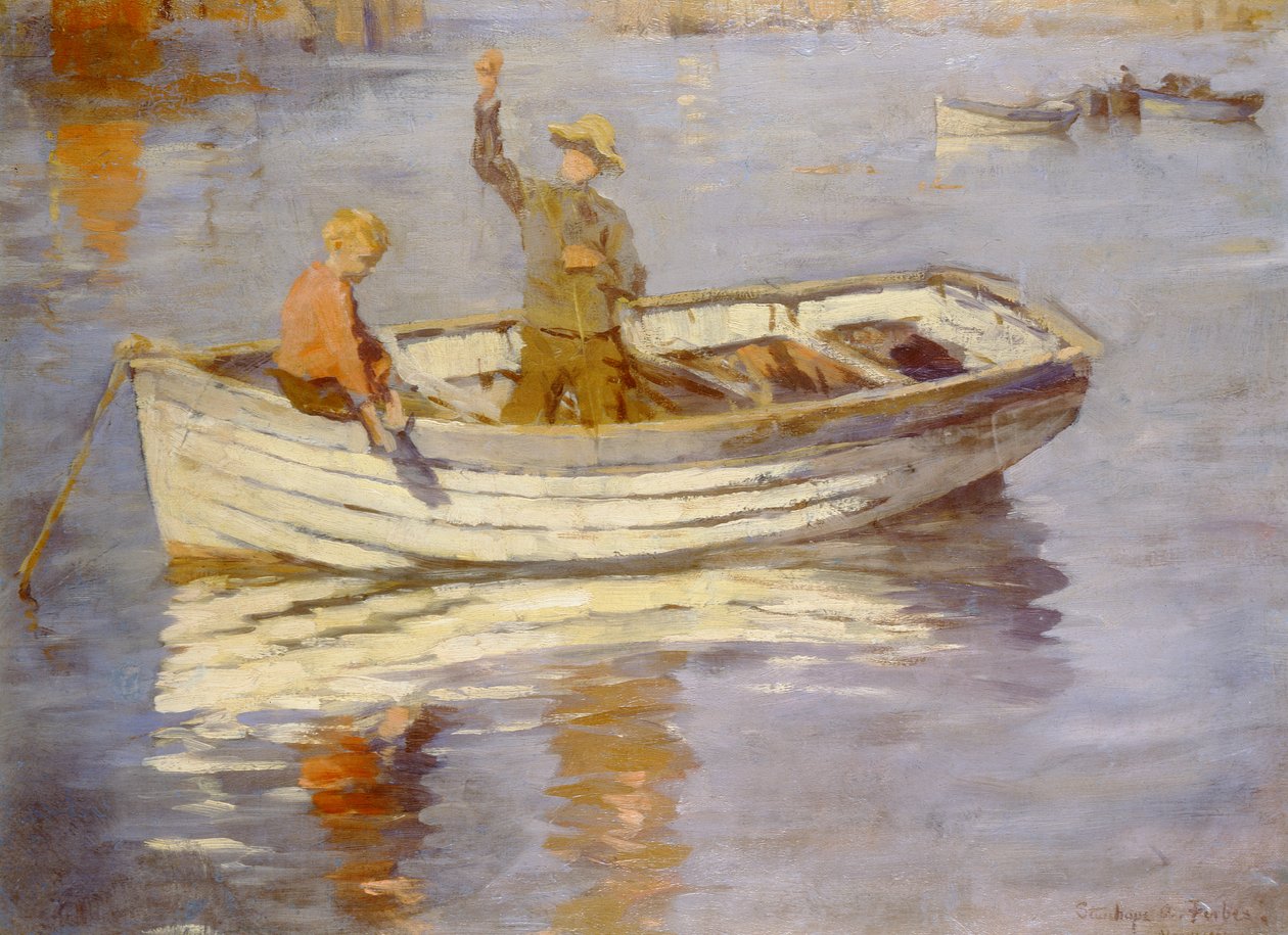 Młodzi Rybacy (olej) autorstwa Stanhope Alexander Forbes