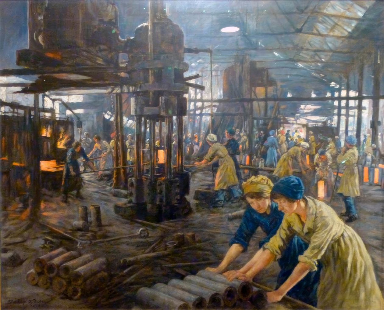 Dziewczyny z amunicji autorstwa Stanhope Forbes