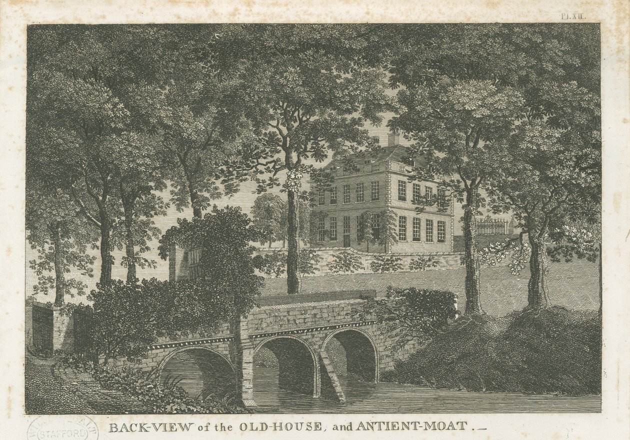 Bescot Hall: grawerowanie i [koniec XIX wieku] autorstwa Stebbing Shaw