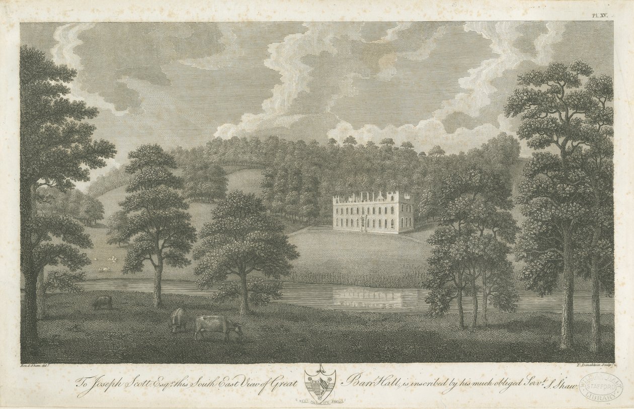Wielka Sala Barra: grawerowanie, nd [1762-1802] autorstwa Stebbing Shaw