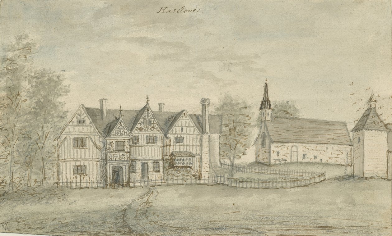 Kaplica Haselour: malarstwo akwarelowe, bd [1797] autorstwa Stebbing Shaw