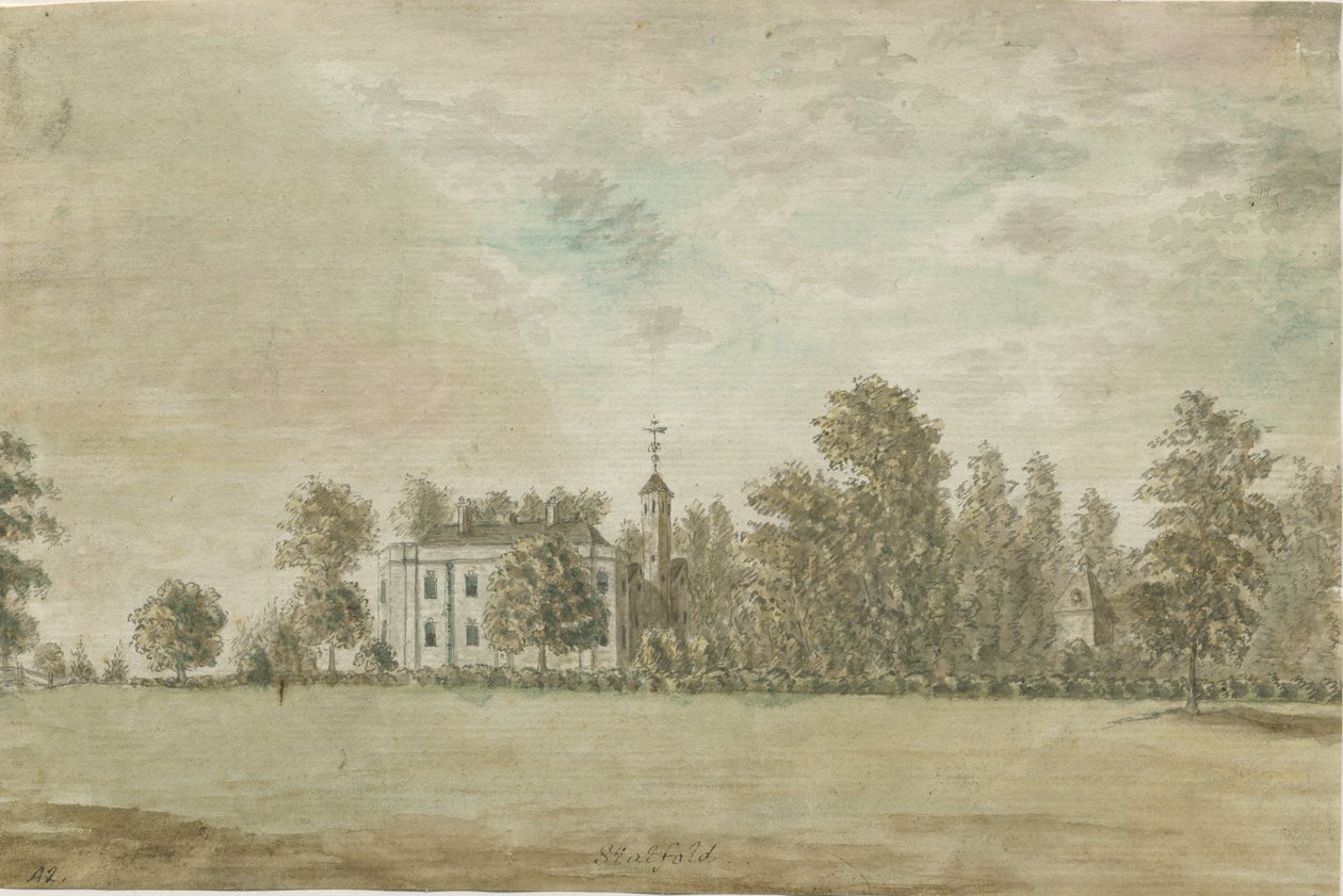 Sala Statfold: malowanie akwarelą, bd [1762-1802] autorstwa Stebbing Shaw