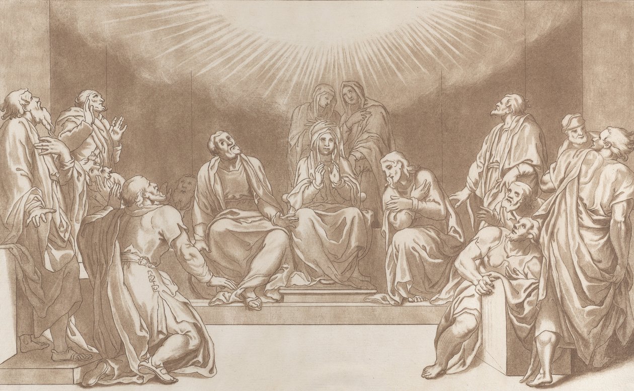 Zejście Ducha Świętego, 1760-90. autorstwa Stefano Mulinari