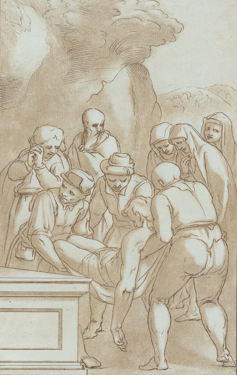 Złożenie do grobu, ca. 1780. autorstwa Stefano Mulinari