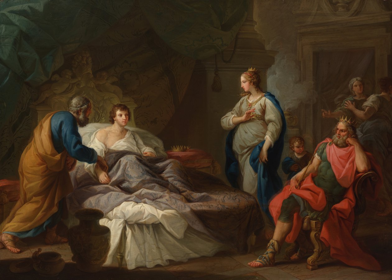 Antioch Tęsknota za Stratonice, c. 1740. autorstwa Stefano Pozzi