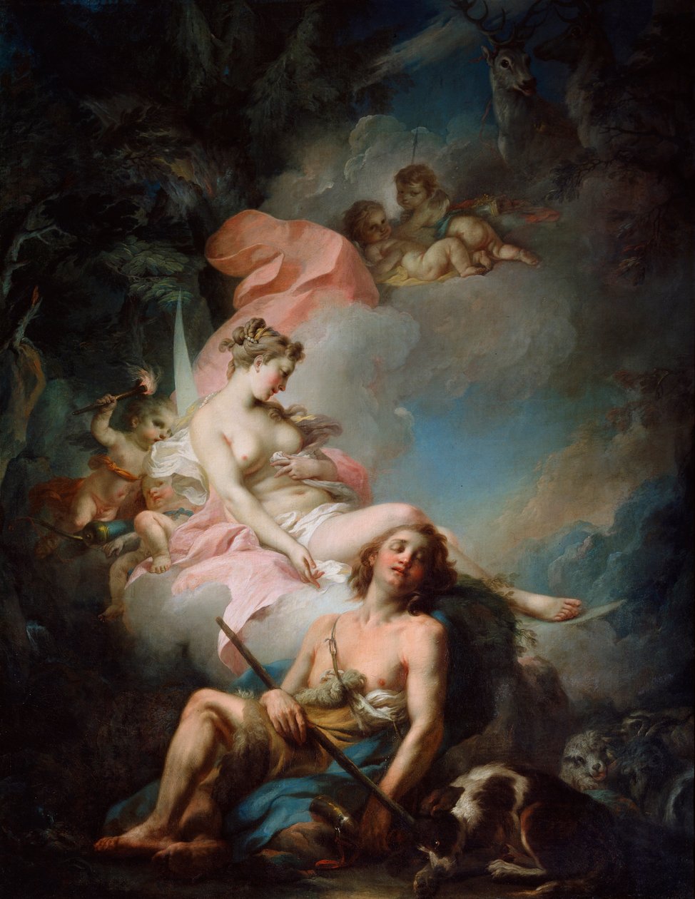 Selene i Endymion, 1760. autorstwa Stefano Torelli